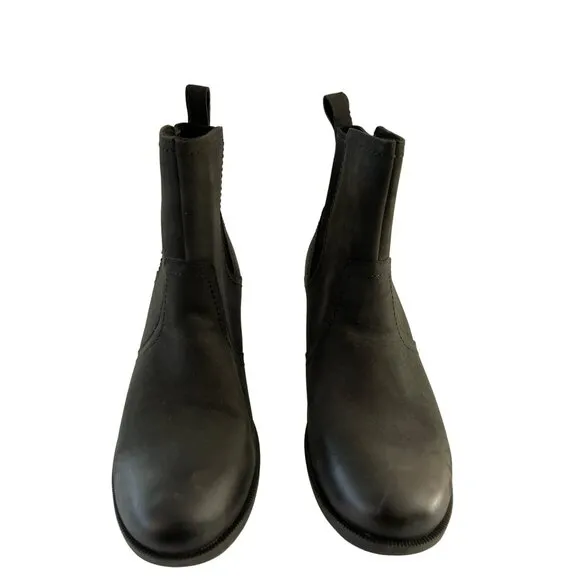 Teva Anaya Chelsea Waterproof Leather Black Boot Sz 6.5 NEW