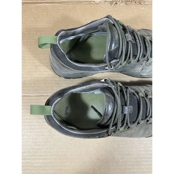 Teva Arrowood Riva Mens Hiking Shoes Waterproof Leather Size 11 1018742 Olive