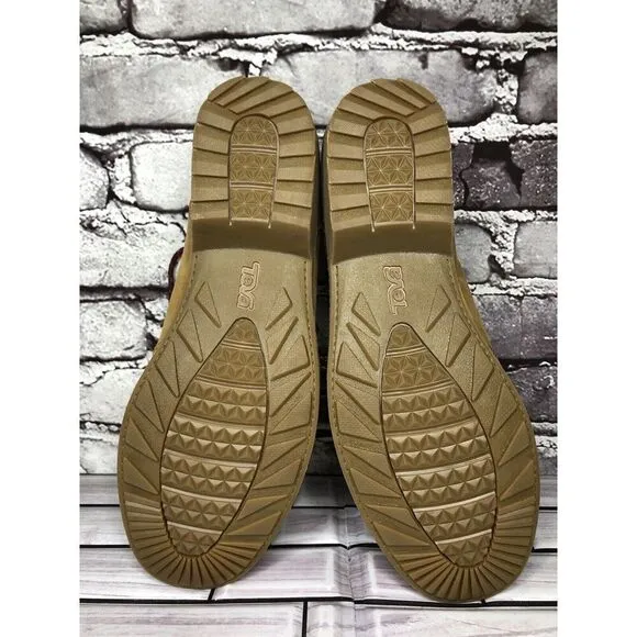 Teva De La Vina Dos Bison Brown Leather Lace Up Oxford Shoes Men 9.5M US/40.5EU
