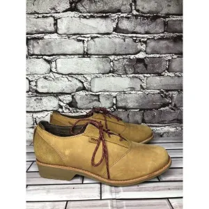 Teva De La Vina Dos Bison Brown Leather Lace Up Oxford Shoes Men 9.5M US/40.5EU