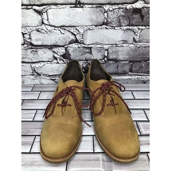 Teva De La Vina Dos Bison Brown Leather Lace Up Oxford Shoes Men 9.5M US/40.5EU