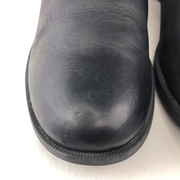 Teva Foxy Black Leather Ankle Boots 11