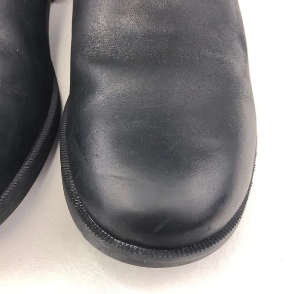 Teva Foxy Black Leather Ankle Boots 11
