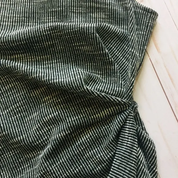 THAKOON ADDITION Black &amp; White Draped Maxi Dress