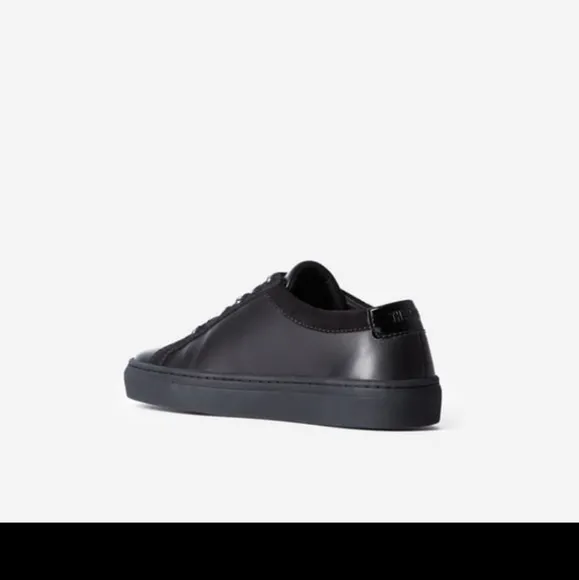 The Kooples Black Leather Unisex Sneakers