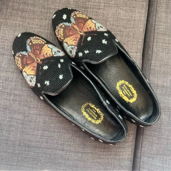 The Larkspur Collection butterfly embroidered flat shoes size 9 women’s