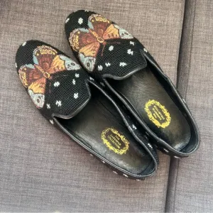The Larkspur Collection butterfly embroidered flat shoes size 9 women’s