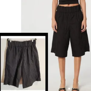 The Line By K Essex Pull On Black 13&quot; Shorts Size Large Sz 8 Lined Pockets NWOTS