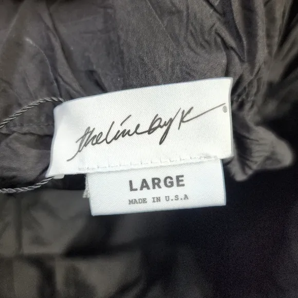 The Line By K Essex Pull On Black 13&quot; Shorts Size Large Sz 8 Lined Pockets NWOTS