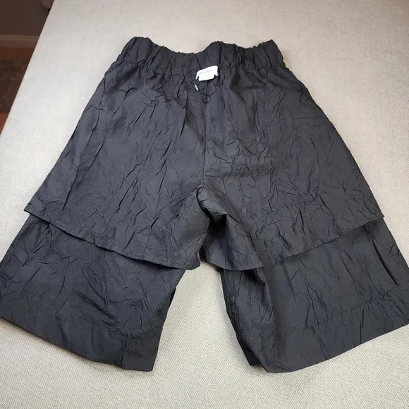 The Line By K Essex Pull On Black 13&quot; Shorts Size Large Sz 8 Lined Pockets NWOTS