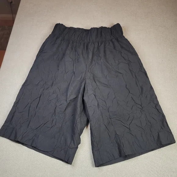 The Line By K Essex Pull On Black 13&quot; Shorts Size Large Sz 8 Lined Pockets NWOTS