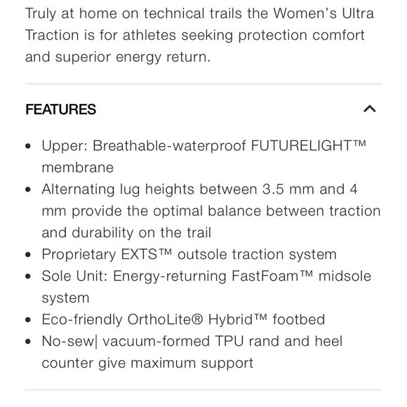 The North Face Ultra Traction Futurelight Athletic Shoes