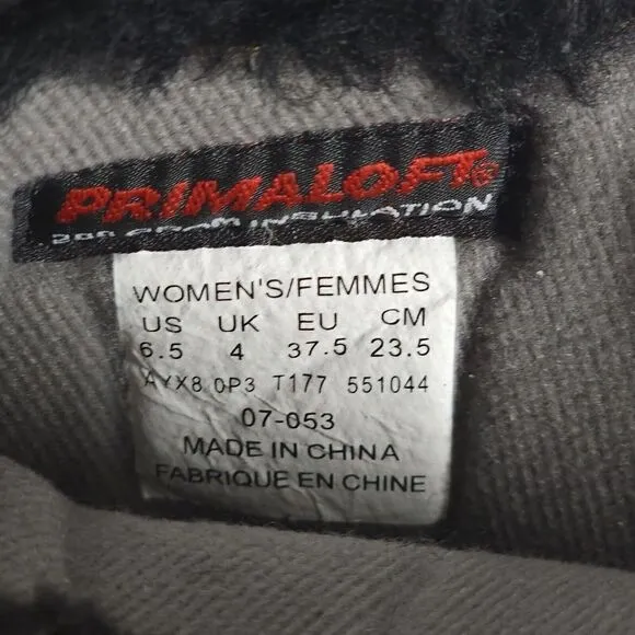 The North Face Women's Primaloft Waterproof US6,5 Black Suede Winter Boots
