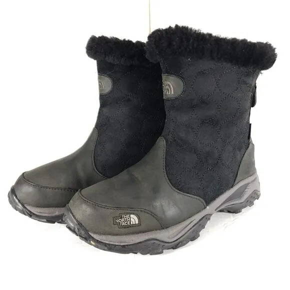The North Face Women's Primaloft Waterproof US6,5 Black Suede Winter Boots