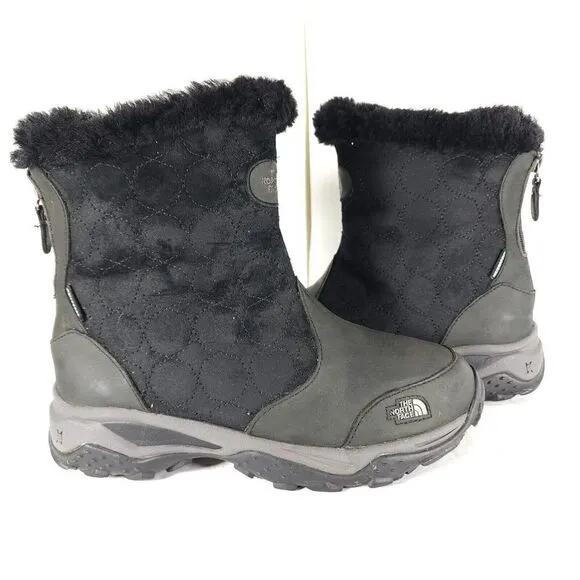 The North Face Women's Primaloft Waterproof US6,5 Black Suede Winter Boots