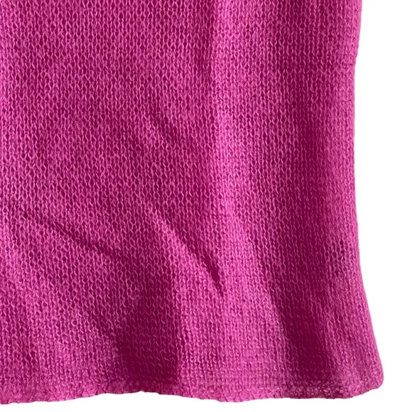 Theory purple sleeveless mohair wool sweater top