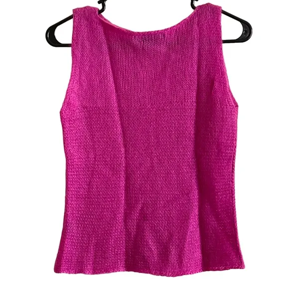 Theory purple sleeveless mohair wool sweater top