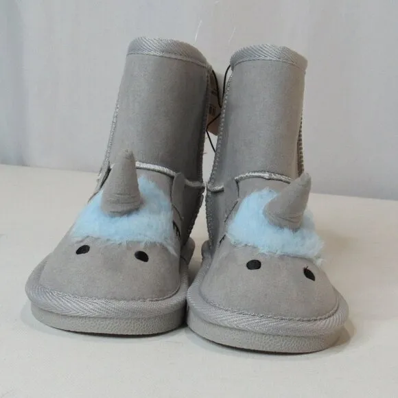 Thereabouts Little Girls Unicorn Quinn Flat Heel Winter Boots Toddler Size 9
