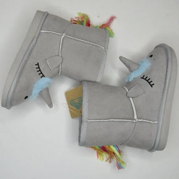 Thereabouts Little Girls Unicorn Quinn Flat Heel Winter Boots Toddler Size 9