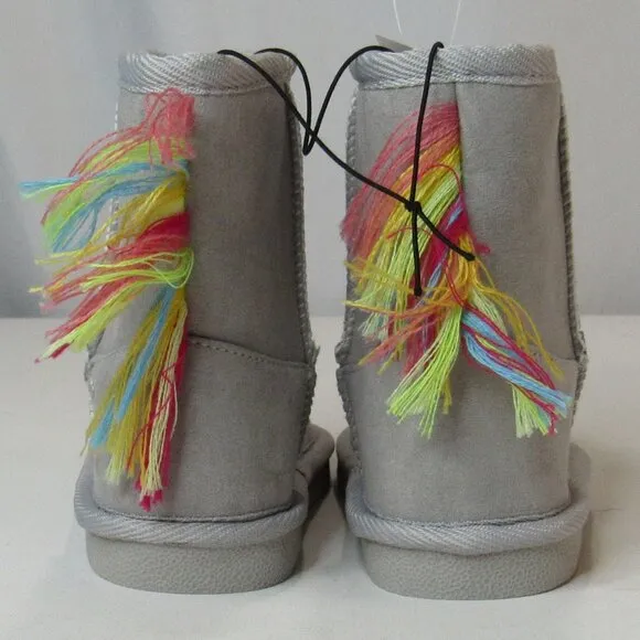 Thereabouts Little Girls Unicorn Quinn Flat Heel Winter Boots Toddler Size 9