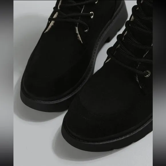 ✨Thermal Lace-Up Women’s Front Thermal Lined Faux Suede Snow Boots