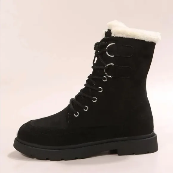 ✨Thermal Lace-Up Women’s Front Thermal Lined Faux Suede Snow Boots