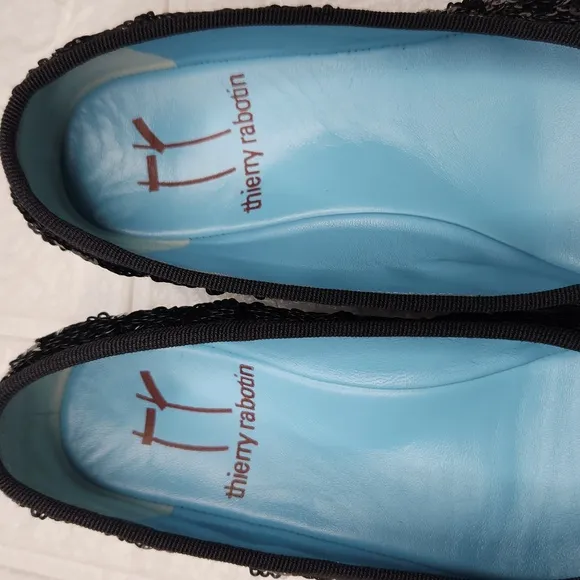 Thierry rabotin sequined leather ballet flat shoes, NEW size 6.5