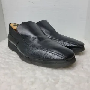 Thierry Rabotin Mens Slip On Loafer Shoes Size 13 Black Leather Comfort Shoes