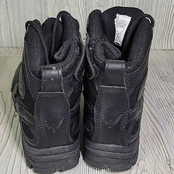 Thorogood 6 Inch Black Leather Waterproof Work Boots Mens Size 7W Womens 9W