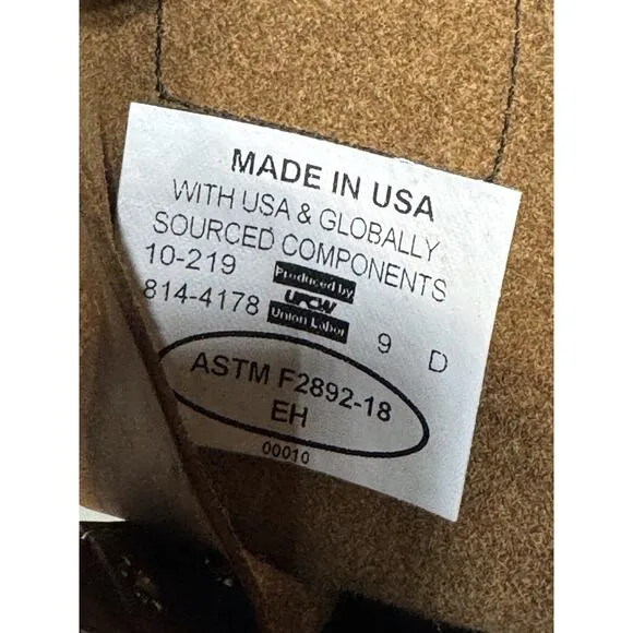 THOROGOOD AMERICAN HERITAGE MOC &amp; STEEL TOE EH WORK BOOTS 9D NWOB