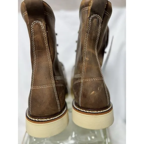 THOROGOOD AMERICAN HERITAGE MOC &amp; STEEL TOE EH WORK BOOTS 9D NWOB