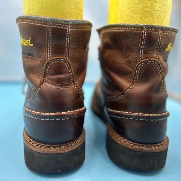Thorogood men 8.5 steel toe waterproof work boots USA