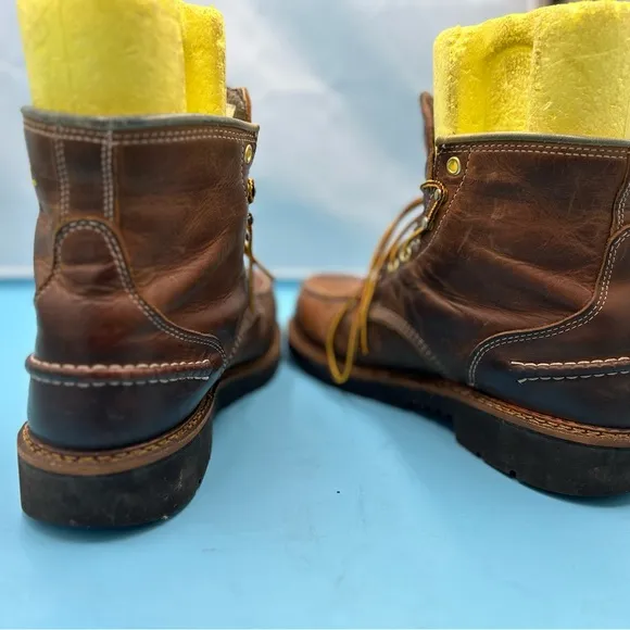 Thorogood men 8.5 steel toe waterproof work boots USA