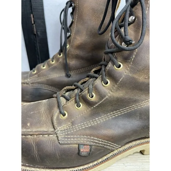Thorogood Men's 8&quot; Steel Toe Work Boots Size 11 D