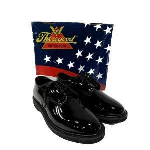Thorogood Women's Classic Hi-Gloss Black Oxford Shoes 531-6303 Size 12 WIDE NIB