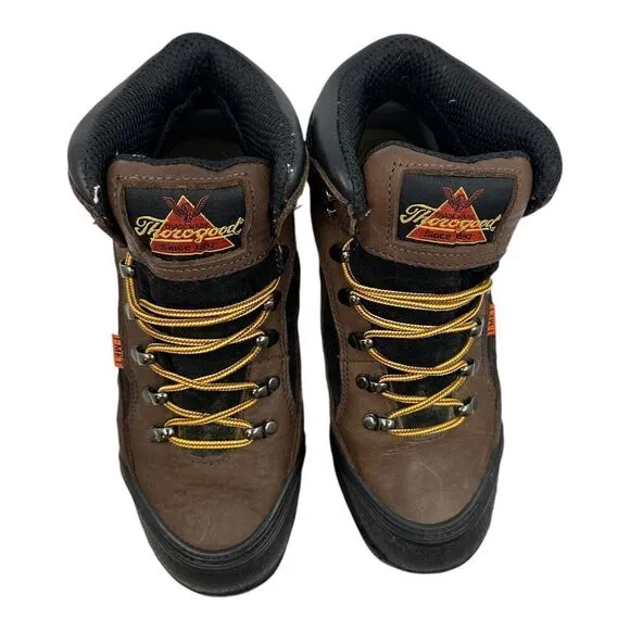 Thorogood Womens Work Boots Brown I-Met Metatarsal Guard Steel Toe 7.5M 504-4312