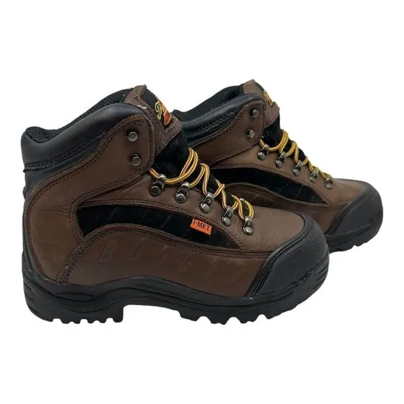 Thorogood Womens Work Boots Brown I-Met Metatarsal Guard Steel Toe 7.5M 504-4312