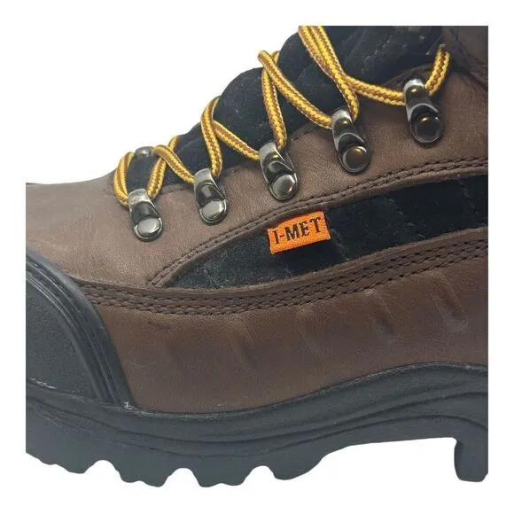 Thorogood Womens Work Boots Brown I-Met Metatarsal Guard Steel Toe 7.5M 504-4312