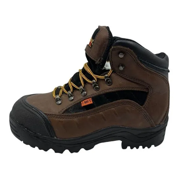 Thorogood Womens Work Boots Brown I-Met Metatarsal Guard Steel Toe 7.5M 504-4312