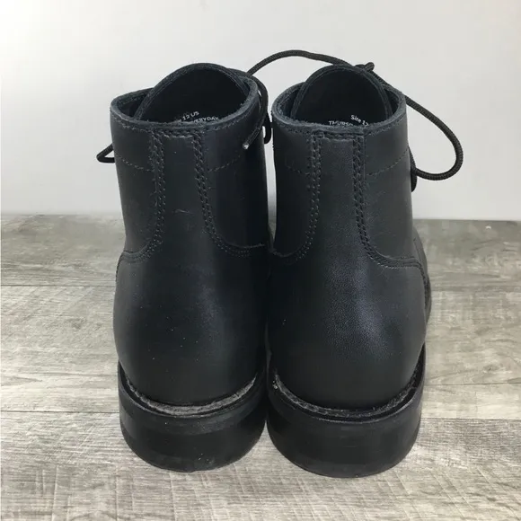 Thursday Boots Hero Lace-Up Chukka Black Leather Work Mens Dress Boots Size 12