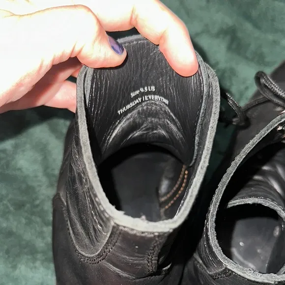 Thursday Everyday “Captain” Black Leather Boots EUC Men’s 9.5 $225
