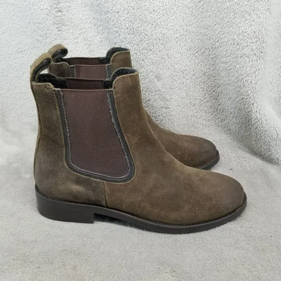 Thursday Shoes Womens Size 6 Brown Suede Chelsea Boots