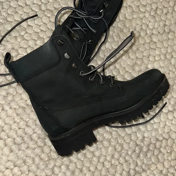 Timberland Black Combat Boots