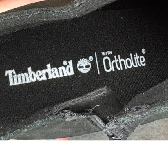 Timberland Black Size Zip Leather Suede Ankle Heel Bootie Size 7.5 EU 38.5