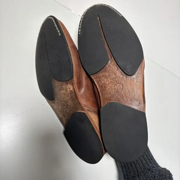 Timberland Boot Co Wodehouse Oxford Cognac Brown Leather Cap Toe Shoes Mens 10