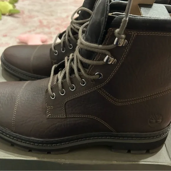 Timberland Brown Leather Boots Classic Durable Design