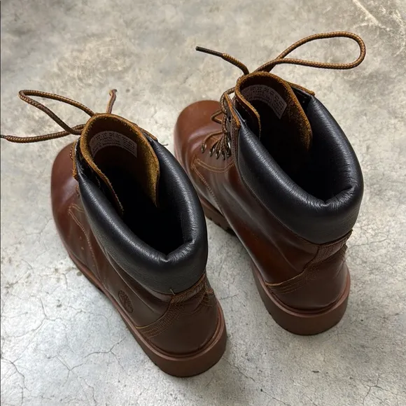 Timberland Lace Up Boots Brown Rugged Design