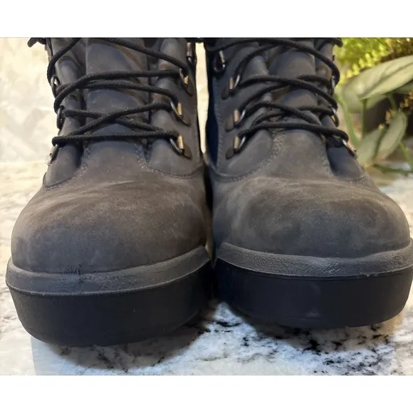 Timberland Men's Premium Grey/blue Waterproof Boots Size 10.5 TimberDRY Work
