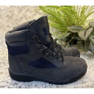 Timberland Men's Premium Grey/blue Waterproof Boots Size 10.5 TimberDRY Work