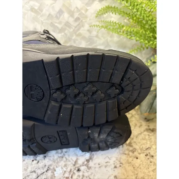 Timberland Men's Premium Grey/blue Waterproof Boots Size 10.5 TimberDRY Work